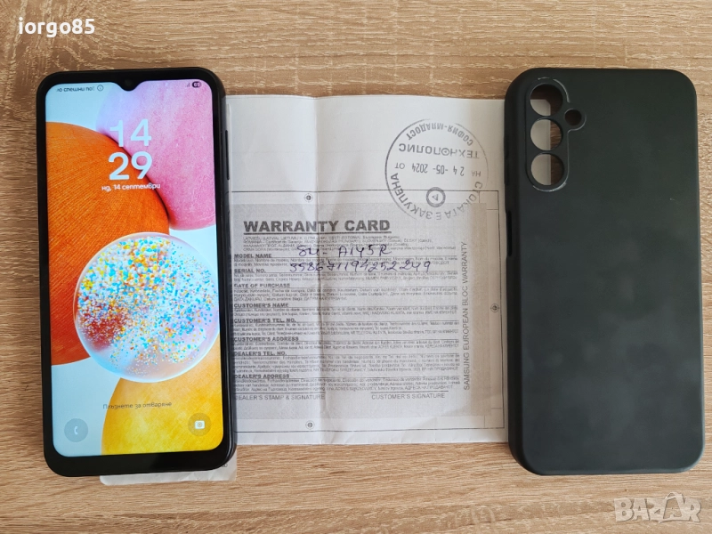 SAMSUNG А14 смартфон в гаранция. , снимка 1