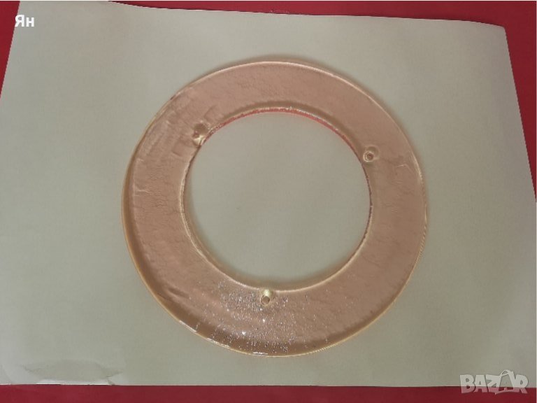 Дебелостенно Усилено Стъкло с червеникав оттенък за Декорация, снимка 1