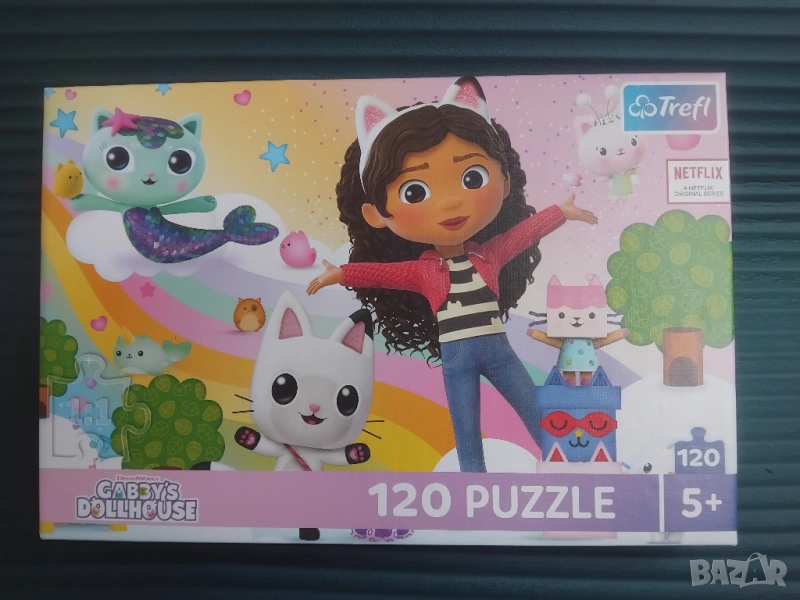 Puzzle Gabi Gabbys Dollhouse оригинален пъзел Trefl 120 части, снимка 1