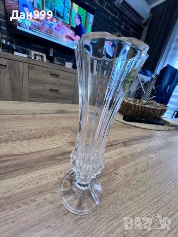 Красива малка , кристална ваза, снимка 3 - Вази - 53052107