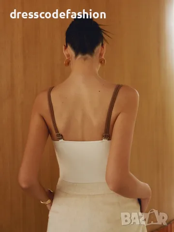 Цял бански костюм със златисти елементи , снимка 5 - Бански костюми - 50371593