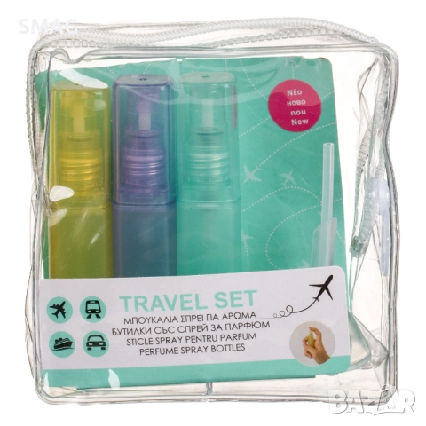 Комплект цветни спрей бутилки за пътуване с инструменти – 24 мл, 5 бр._1246194, снимка 2 - Други - 52328544