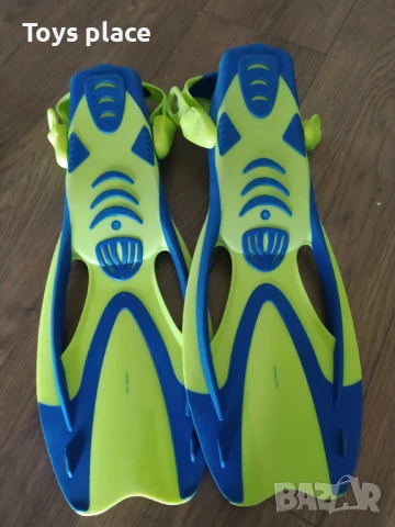 AQUALUNG Професионални Плавници за гмуркане Fizz в неоново жълто и синьо , снимка 3 - Водни спортове - 50933908