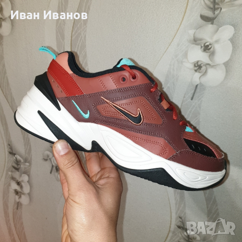 маратонки  Nike M2K Tekno Mahogany Mink/Black/Burnt Orange номер 41, снимка 12 - Маратонки - 40781172