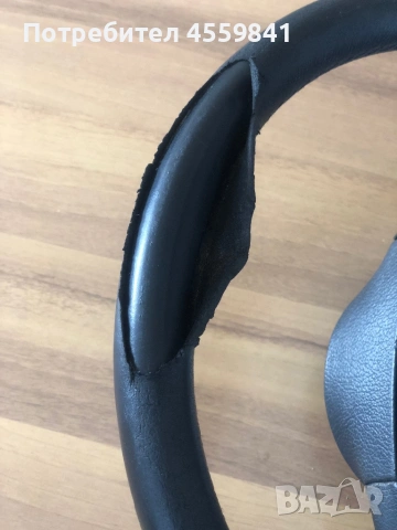 Кожен спортен волан BMW E46 + Въздушна възглавница Airbag  нуждае се от претапициране, снимка 5 - Части - 53624537