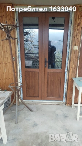 ПВЦ врата, 5 камерен профил/70мм ширина/ , цвят Златен дъб ширина:119 см / височина 216 см, снимка 2 - Дограми - 52992089