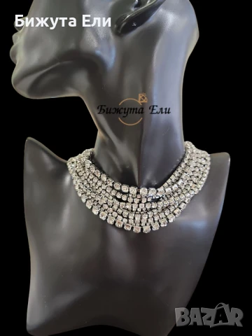 Колие- чокър 087, снимка 2 - Колиета, медальони, синджири - 50800441