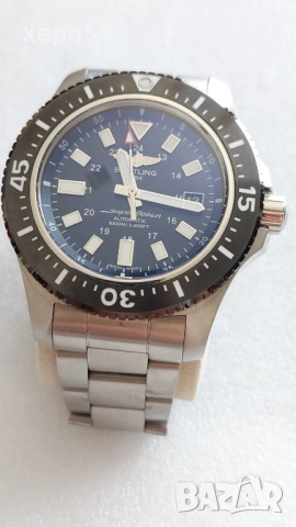 Оригинален Мъжки часовник Breitling Superocean 44 Automatic Blue Dial Men's Watch (Брайтлинг 44мм.)