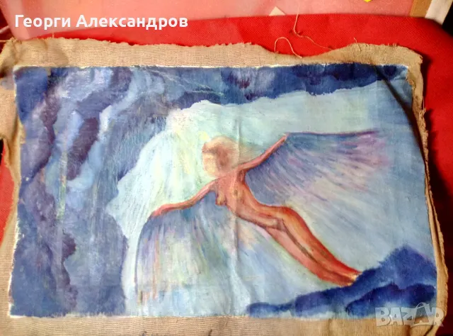 ЕРОТИКА - Стара МАСЛЕНА КАРТИНА, снимка 8 - Антикварни и старинни предмети - 48073540