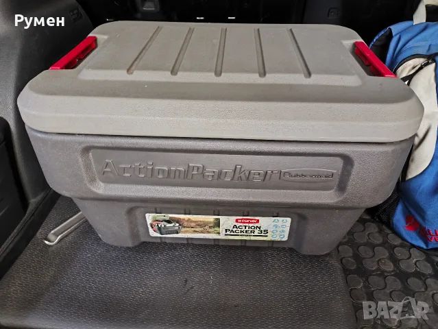 Кутия за транспортиране и съхранение RUBBERMAID Action Packer 35 - черна, снимка 3 - Къмпинг мебели - 56233780