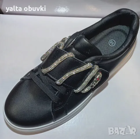 Дамски кецове змия BK-78, снимка 3 - Кецове - 48958098