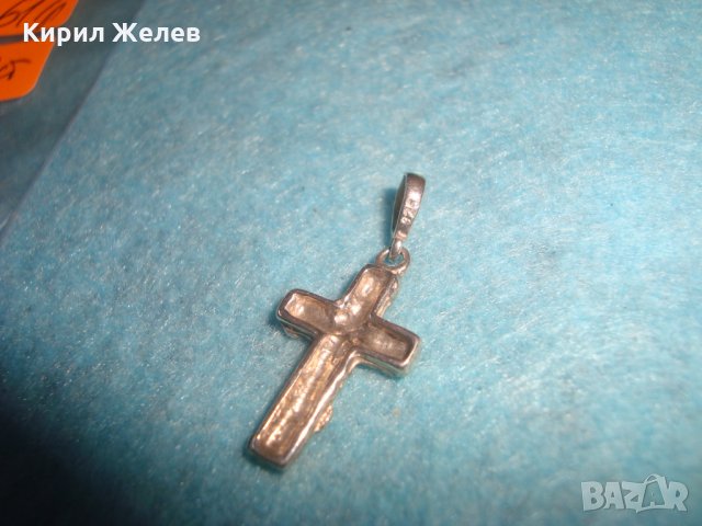 СТАРО СРЕБЪРНО АРТ ФЛОРАЛНО ОРНАМЕНТИРАНО КРЪСТЧЕ СРЕБРО 925 КРЪСТ 26255, снимка 4 - Колиета, медальони, синджири - 34635568