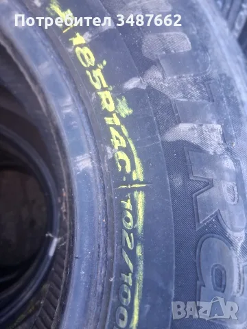 185 R 14C HANKOOK 2бр летни за бус , снимка 4 - Гуми и джанти - 55980384