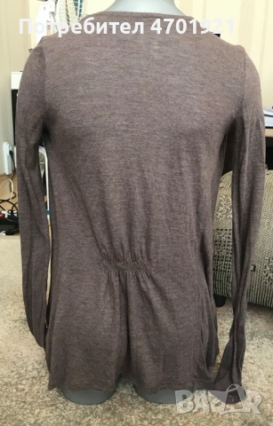 Тънка кафява жилетка, снимка 5 - Жилетки - 53215728