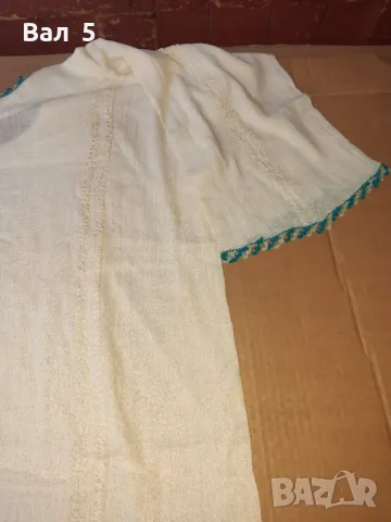 Автентична рядка кенарена риза с дантела . Носия, снимка 6 - Антикварни и старинни предмети - 49391696