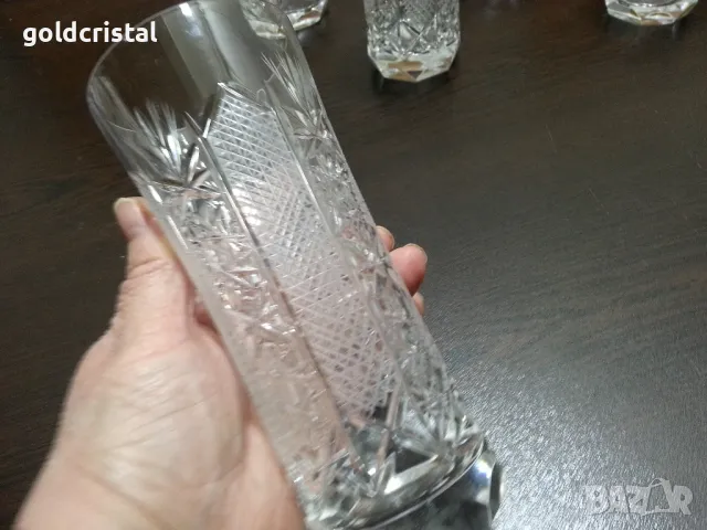 кристални чаши за безалкохолно Зорница лукс , снимка 6 - Антикварни и старинни предмети - 49611959