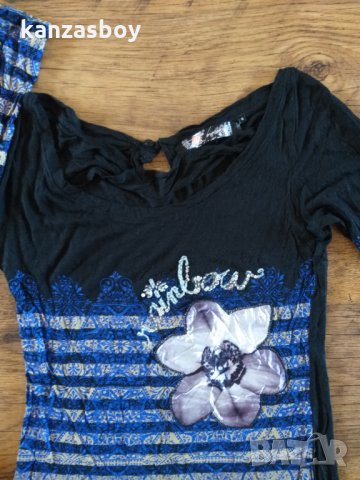 desigual - страхотна дамска блуза , снимка 2 - Блузи с дълъг ръкав и пуловери - 35848029