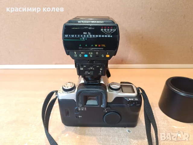 фотоапарат "Canon EOS 50" със светкавица "METZ SCA3000", снимка 8 - Фотоапарати - 50149835