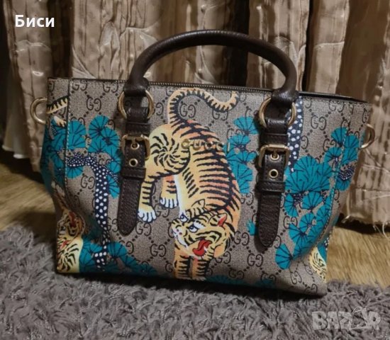 Gucci/Гучи естествена кожа, снимка 12 - Чанти - 35716628