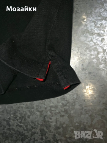 Мъжка поло тениска Diesel с яка и маншети, черна - размер M, снимка 5 - Тениски - 53595472