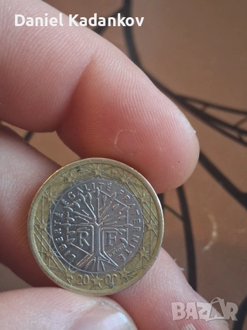 1 евро 2000 г. Франция 
