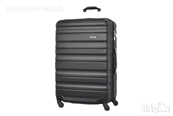 Куфар 75 х 47 х 30см Голям Размер Тъмно Сив/ Тъмно Син, снимка 5 - Куфари - 51017528