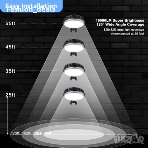 Нова Лампа Осветление с фотоклетка/150W LED/Сигурност Светлини за обори, снимка 5 - Други - 41446752