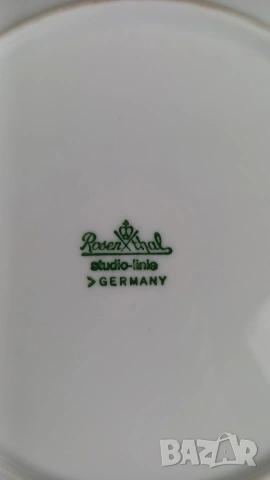 Чинийки със сребърен кант - Rosenthal, снимка 2 - Чинии - 53223157