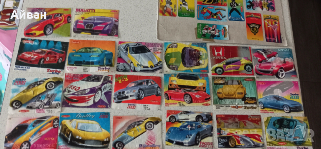 Стари картинки от дъвки Турбо иПауър Рейнджърс , снимка 3 - Колекции - 53574537