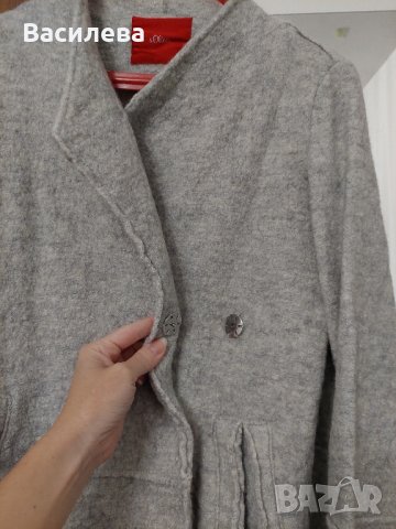 сиво палто s. oliwer, снимка 3 - Палта, манта - 42563921