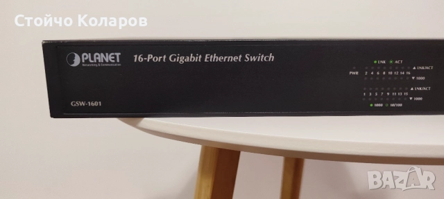 Суич PLANET GSW 1601 16-port GBIT комутатор, снимка 2 - Суичове - 52457165