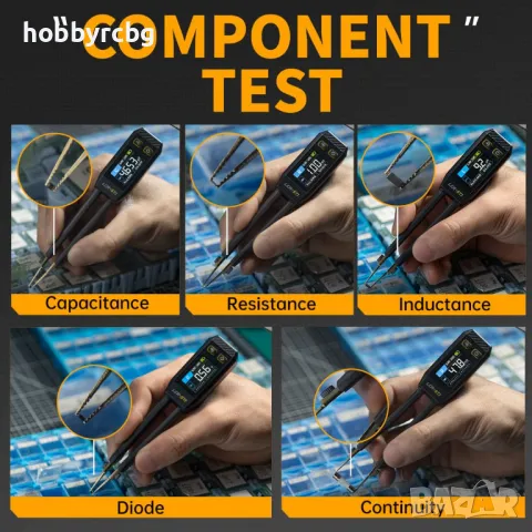 Мултиметър LCR тестер тип пинсета за SMD елементи с много възможности, снимка 7 - Други инструменти - 49928106