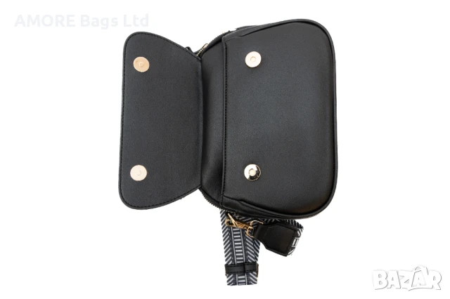 Ежедневна дамска чанта AMORE Camilla - Black, снимка 7 - Чанти - 50657708