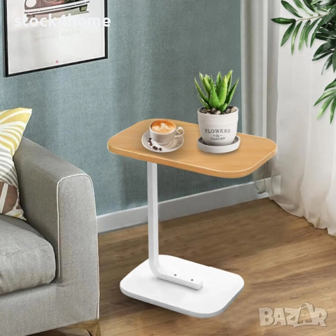 практична помощна масичка до диван – идеална за кафе, лаптоп и релакс, снимка 8 - Маси - 52892046