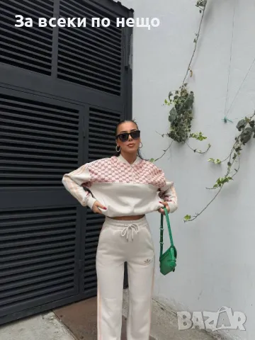 Дамски спортен комплект Adidas Gucci - 3 налични цвята Код A336, снимка 3 - Спортни екипи - 48046638