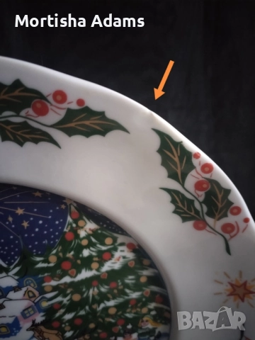 Коледно плато, снимка 4 - Чинии - 52465517