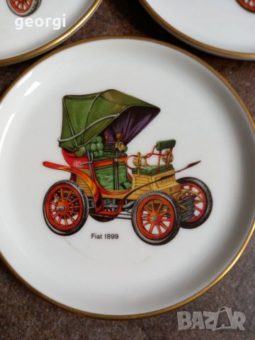 Декоративни порцеланови чинийки с ретро автомобили , снимка 4 - Декорация за дома - 39726698