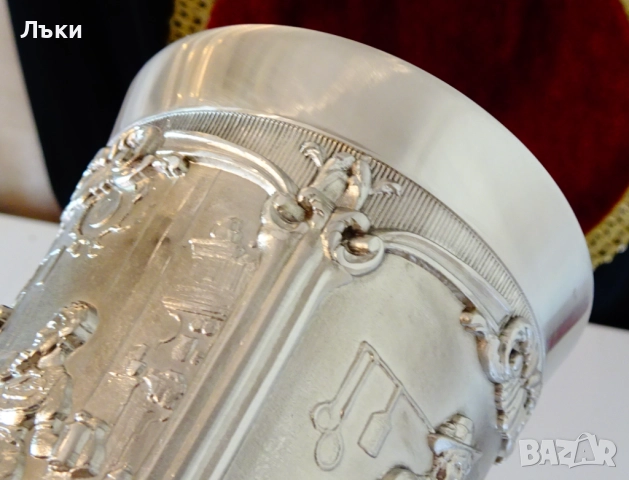 Калаена халба,чаша с авторски ловни картини 600 мл. , снимка 8 - Антикварни и старинни предмети - 52201637