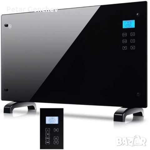 Електрически конвектор Heltes 2000W – Стилен и ефективен отоплителен уред с LCD дисплей и седмично п, снимка 4 - Отоплителни печки - 52892550