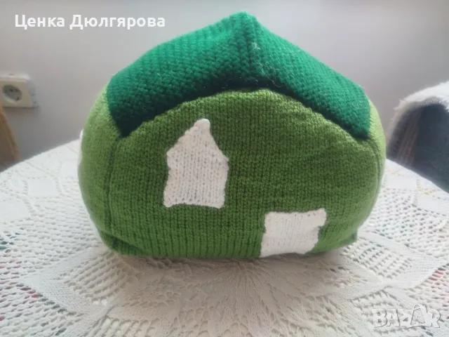 Плетени къщички възглавници, снимка 2 - Декорация за дома - 56305472