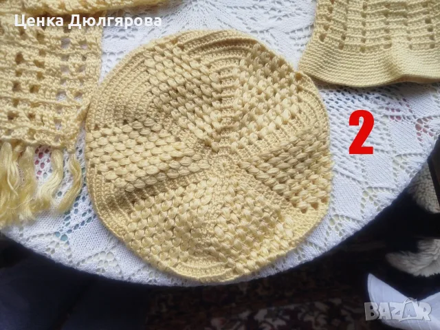 Ръчно плетени шапки  , снимка 2 - Шапки - 56358072