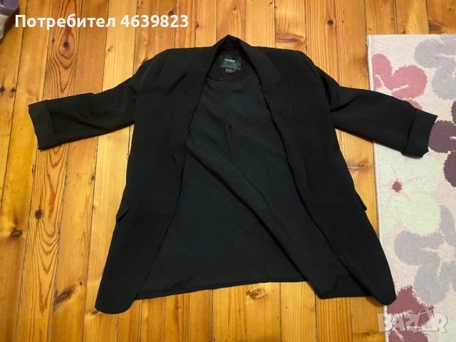 Дамско черно сако -xs,чисто нов 