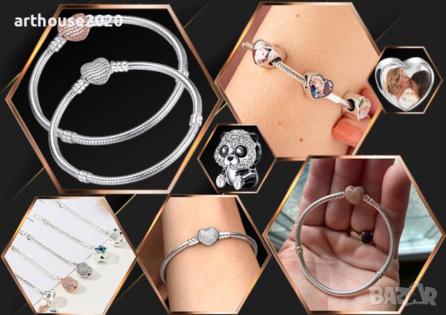 Изящни дамски бижута-обеци,колиета,гривни,талисмани-перфектен подарък, снимка 12 - Бижутерийни комплекти - 44397331