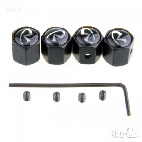 Защита от кражба! Метални капачки за вентили! Инфинити