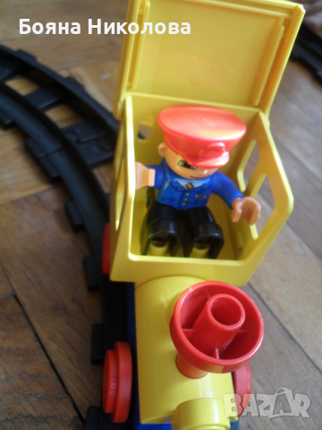 Лего Дупло влак с релси - сет, винтаж, снимка 8 - Влакчета, самолети, хеликоптери - 36391250