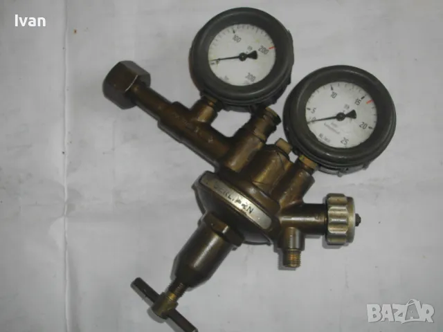 АРГОНОВ РЕДУЦИР ВЕНТИЛ ЗА ГАЗ АРГОН ПРОФЕСИОНАЛЕН DERLIKON МАСИВЕН 0-315 bar 0-25NL/min, снимка 18 - Други инструменти - 48090143