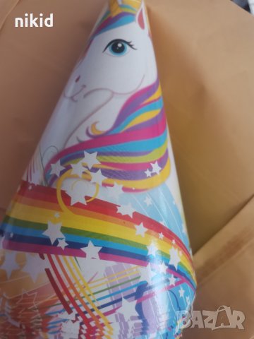 Вълшебният Еднорог unicorn Голяма парти шапки шапка рожден ден, снимка 2 - Други - 29702797