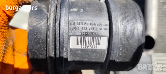 Дебитомер 9632215280 / 5WK9 628 Peugeot 807 2.2HDI, снимка 3 - Части - 55798144