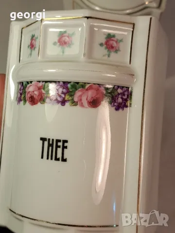 порцеланови буркани за чай и захар 21/5, снимка 6 - Аксесоари за кухня - 49216918