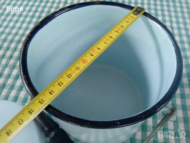 Стара емайлирана съдинка/котелка/съд, снимка 6 - Други - 41451180